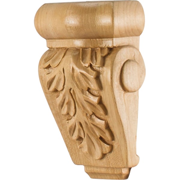Hardware Resources 2-7/8" Wx1-1/2"Dx4-1/2"H Maple Acanthus Corbel CORP-1MP - main